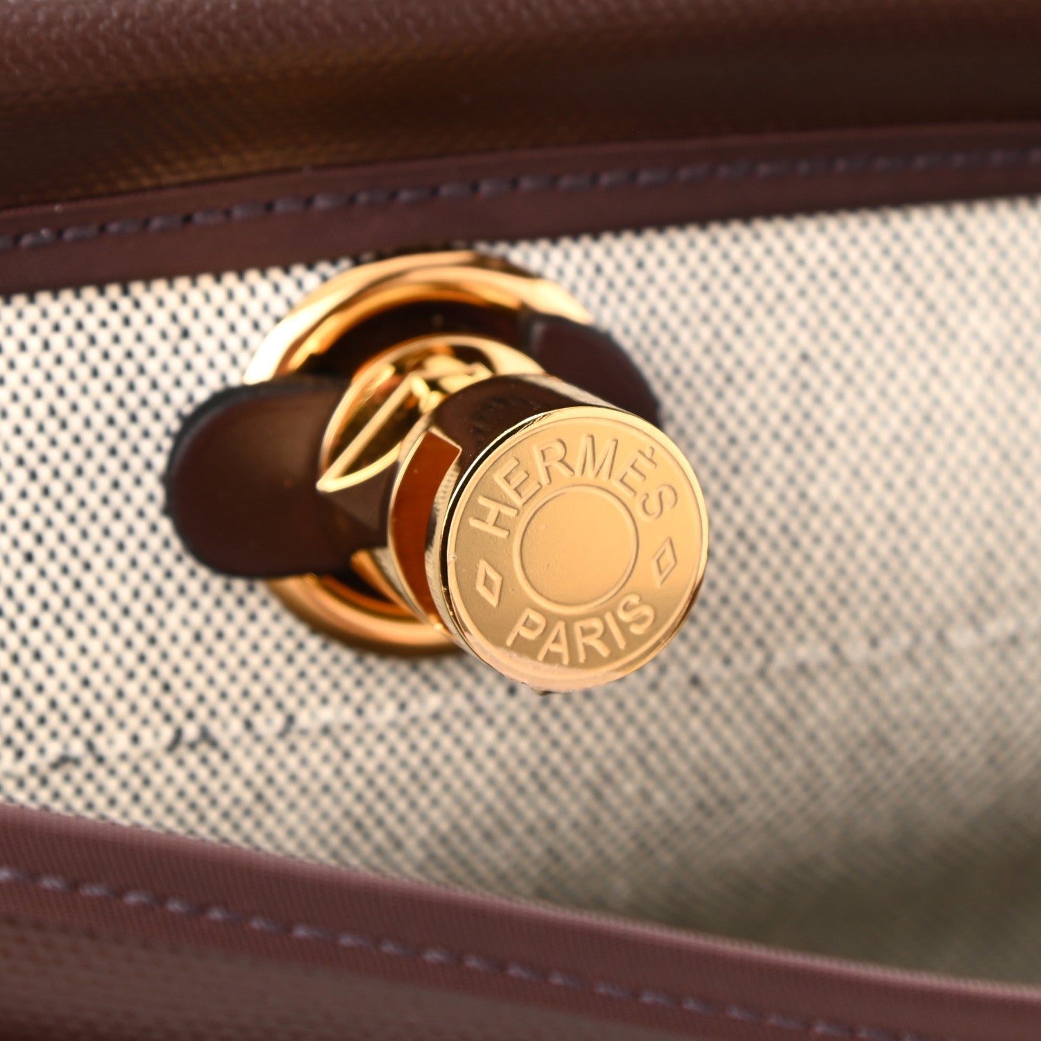 Hermes Toile H Berline Vache Hunter Herbag Zip 31 PM Rouge Sellier 8 of 11