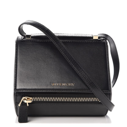 Givenchy Textured Calfskin Mini Pandora Box Crossbody Bag Black 1 of 7