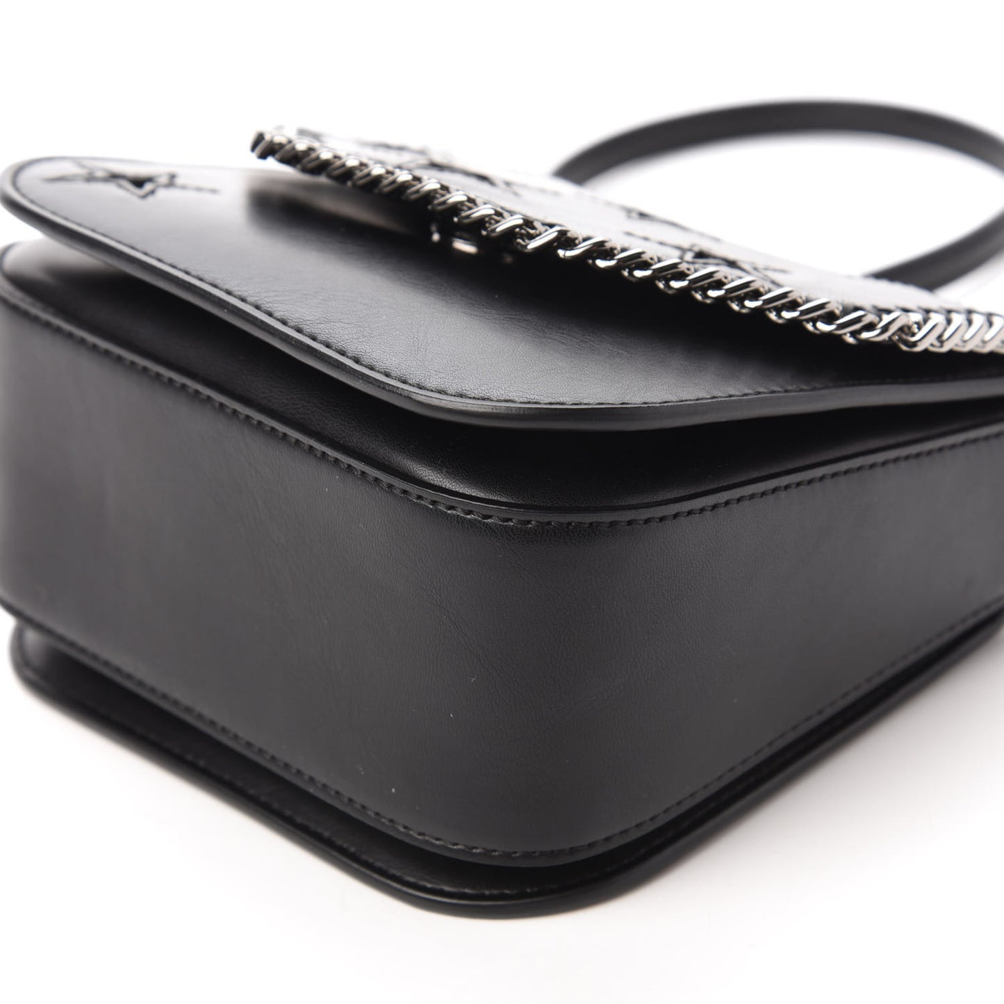 Alter Nappa Embossed Medium Star Falabella Box Shoulder Bag Black