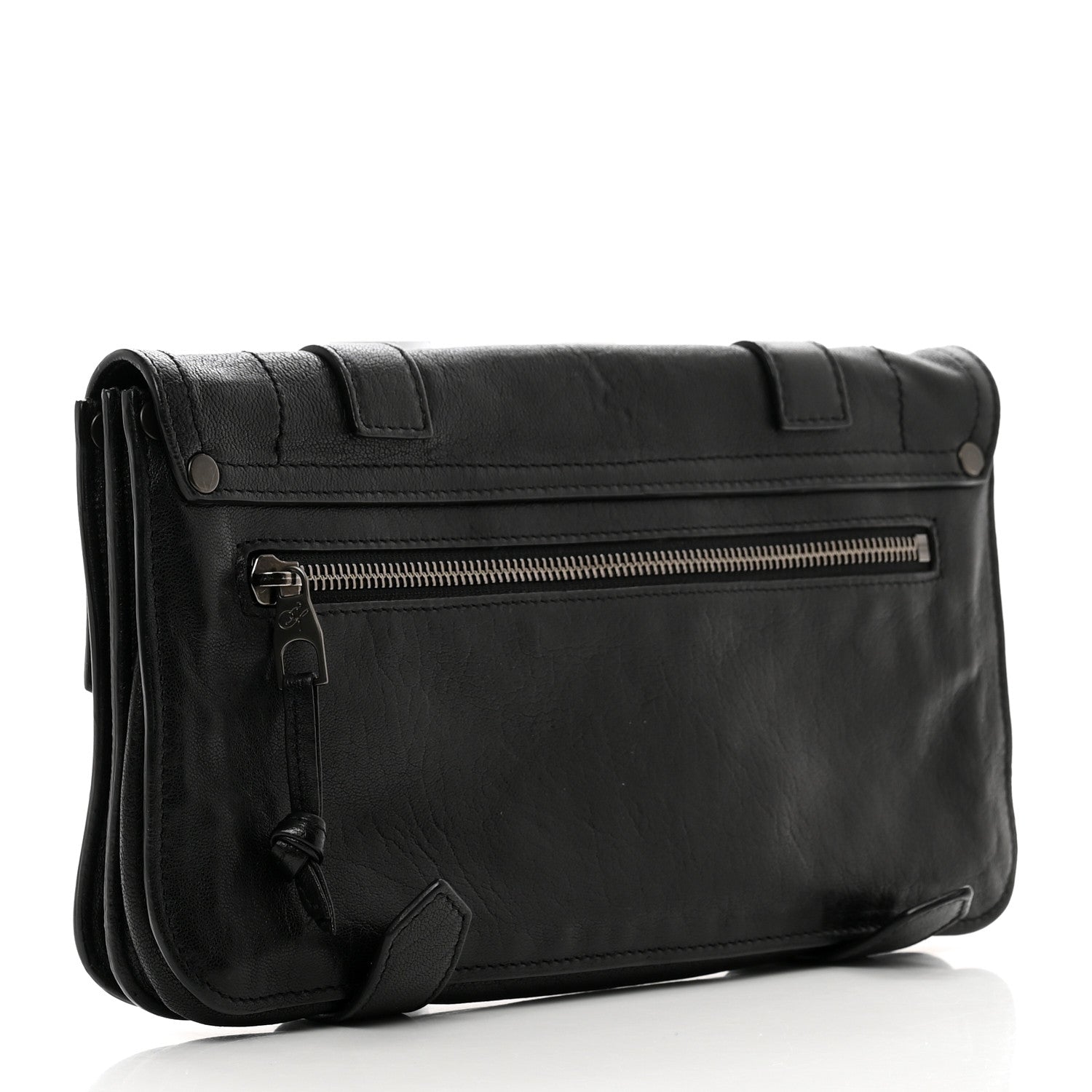 Proenza Schouler Lambskin PS1 Pochette Clutch Black 3 of 7