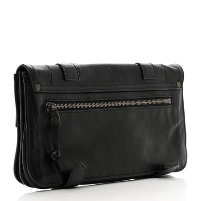 Proenza Schouler Lambskin PS1 Pochette Clutch Black 3 of 7