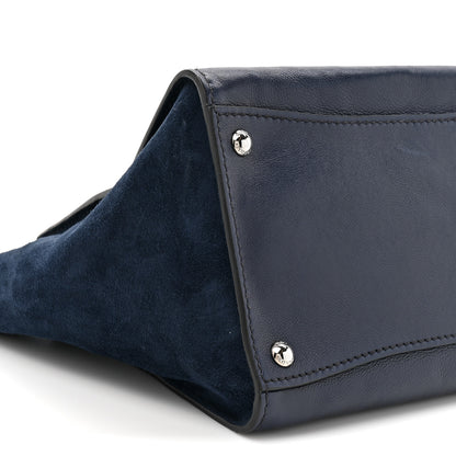 Prada Glace Calf Scamosciato Twin Pocket Tote Baltico 7 of 10