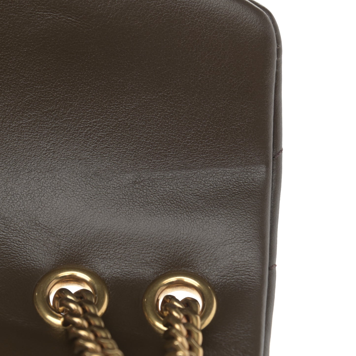 Calfskin Y Quilted Monogram Small Loulou Chain Satchel Taupe