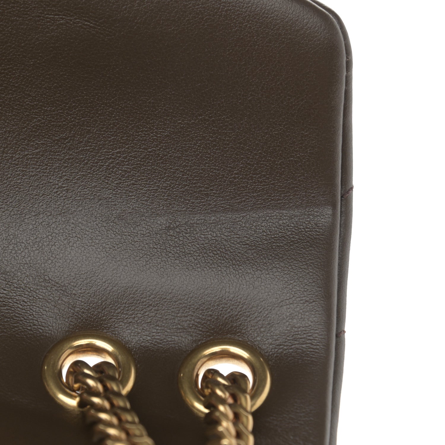 Saint Laurent Calfskin Y Quilted Monogram Small Loulou Chain Satchel Taupe 12 of 15