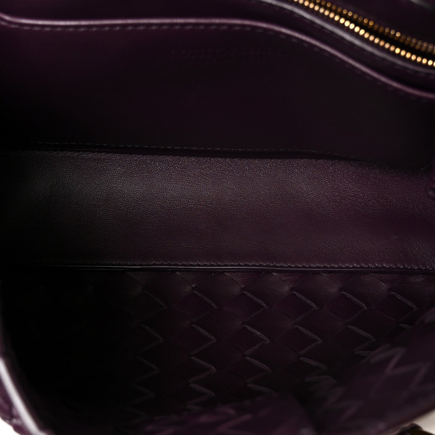 Nappa Intrecciato Small East West Andiamo Shoulder Bag Dark Mystic