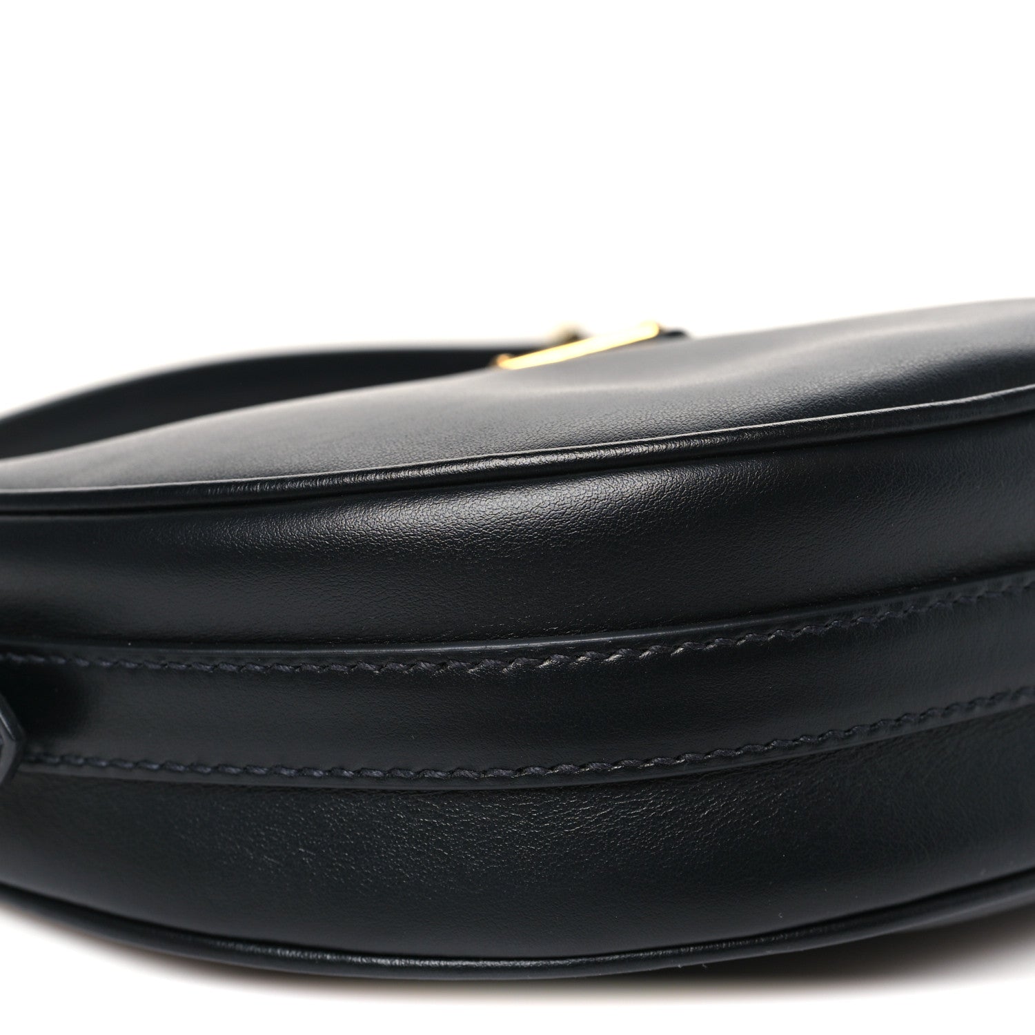 Prada Soft Calfskin Arque Shoulder Bag Black 8 of 9