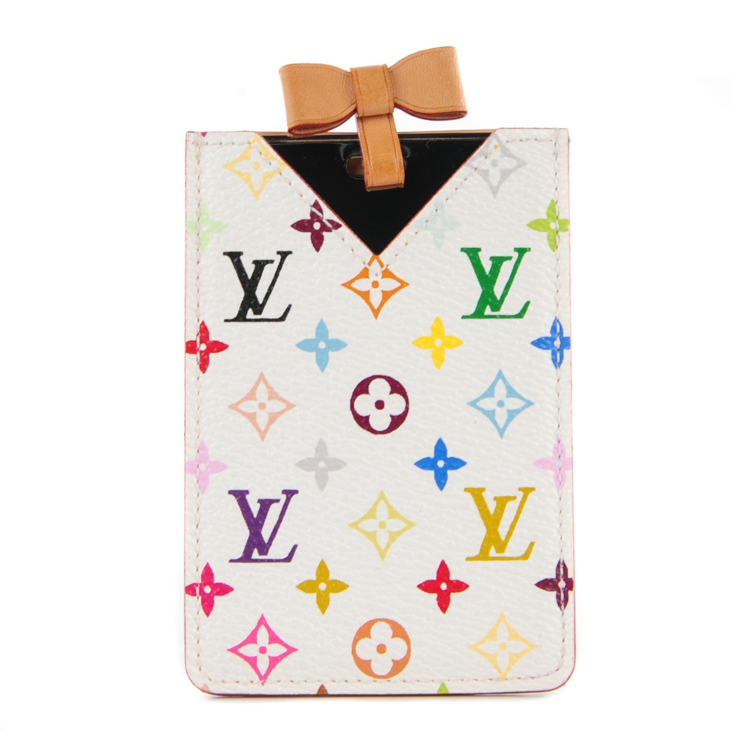 Louis Vuitton Monogram Multicolor Mirror and Case Pouch White 1 of 7