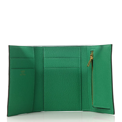 Hermes Chevre Mysore Tri-Fold Compact Bearn Wallet Menthe 5 of 6