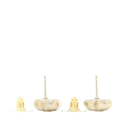 Chanel CC Heart Earrings Gold 3 of 5