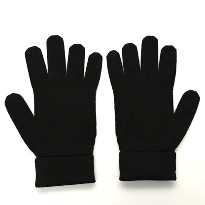 Louis Vuitton Wool Petit Damier Gloves Black 2 of 3