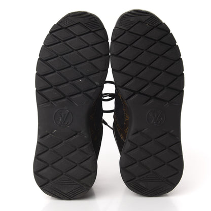 Louis Vuitton Technical Nylon Monogram Rubber Aftergame Sneakers 35 Black 5 of 10