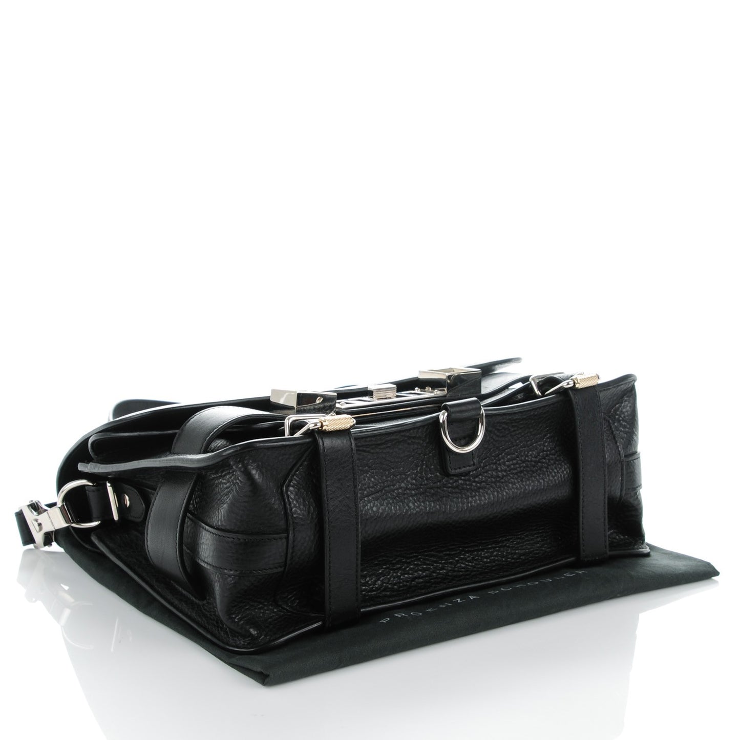 Calfskin PS11 Classic Shoulder Bag Black