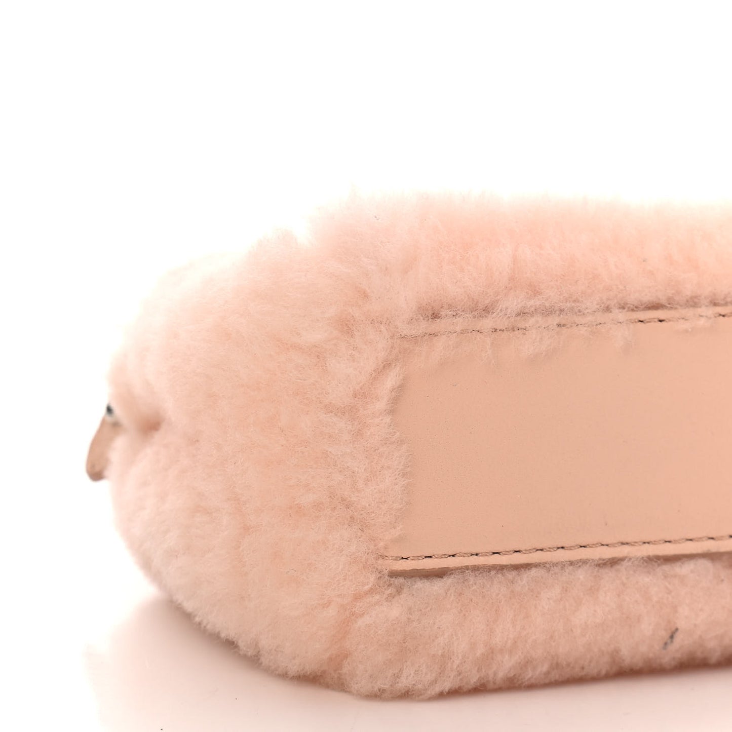 Shearling Shiny Nappa Micro Peekaboo Iconic Satchel Light Rose