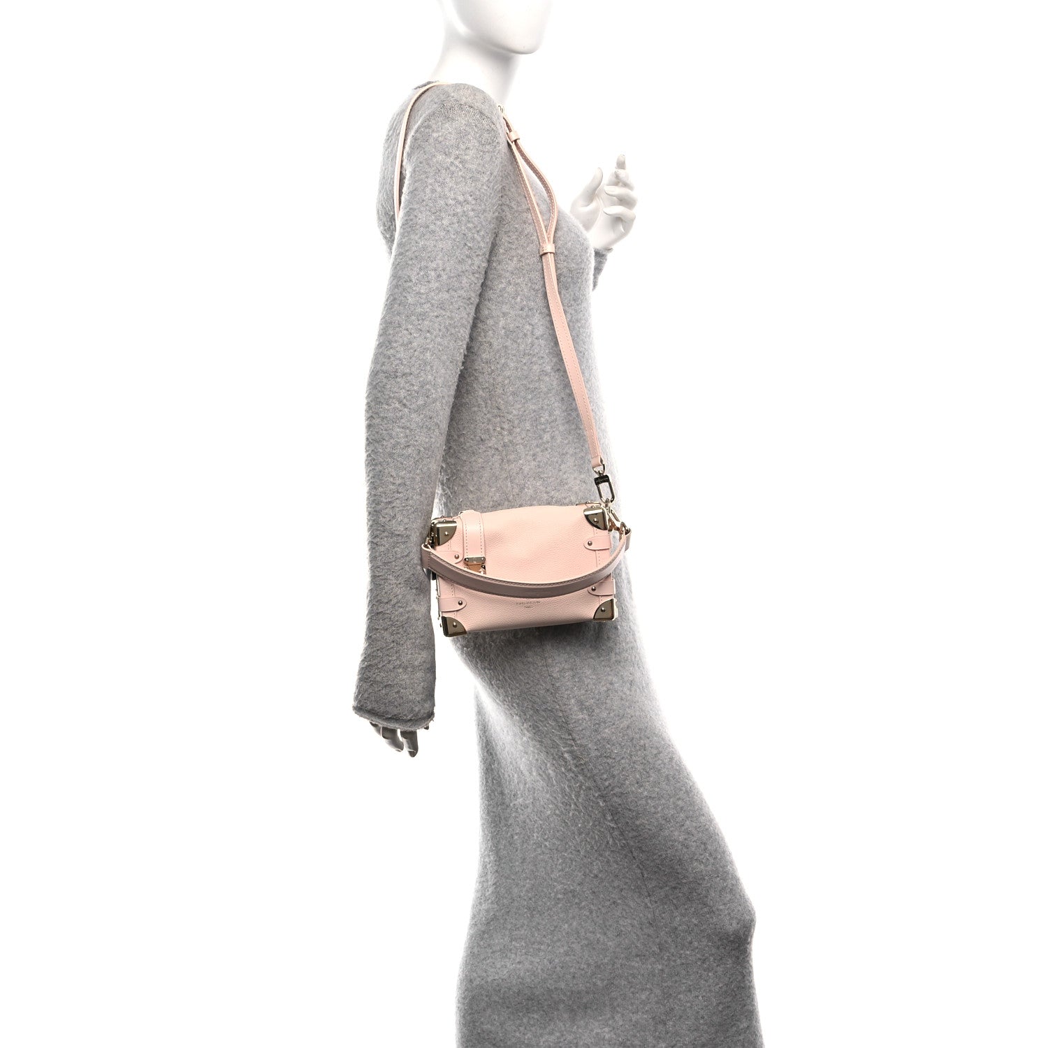 Louis Vuitton Grained Calfskin Side Trunk PM Pink Pearl 2 of 10