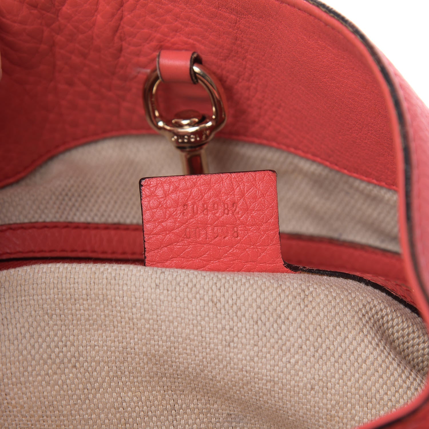 Gucci Pebbled Calfskin Medium Soho Chain Shoulder Bag Begonia Pink 9 of 15