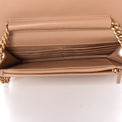Chanel Caviar Quilted Boy Wallet On Chain WOC Beige 7 of 11