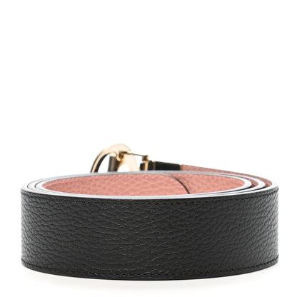 Gucci Calfskin 1973 Reversible Belt 100 40 Black Pink 2 of 5