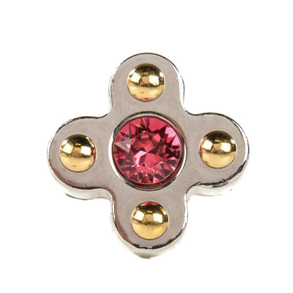 Louis Vuitton Crystal Love Letters Timeless Ring Set Silver S 5.5 1 of 6