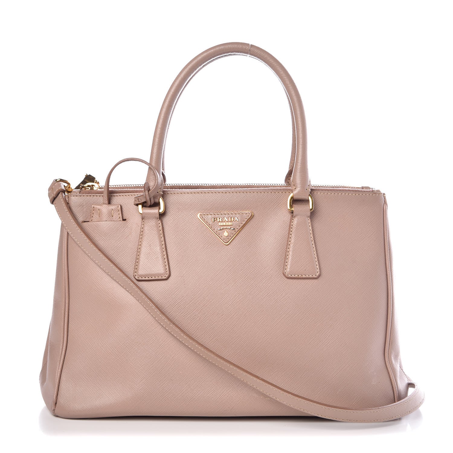 Prada Saffiano Small Galleria Double Zip Tote Cammeo 1 of 14
