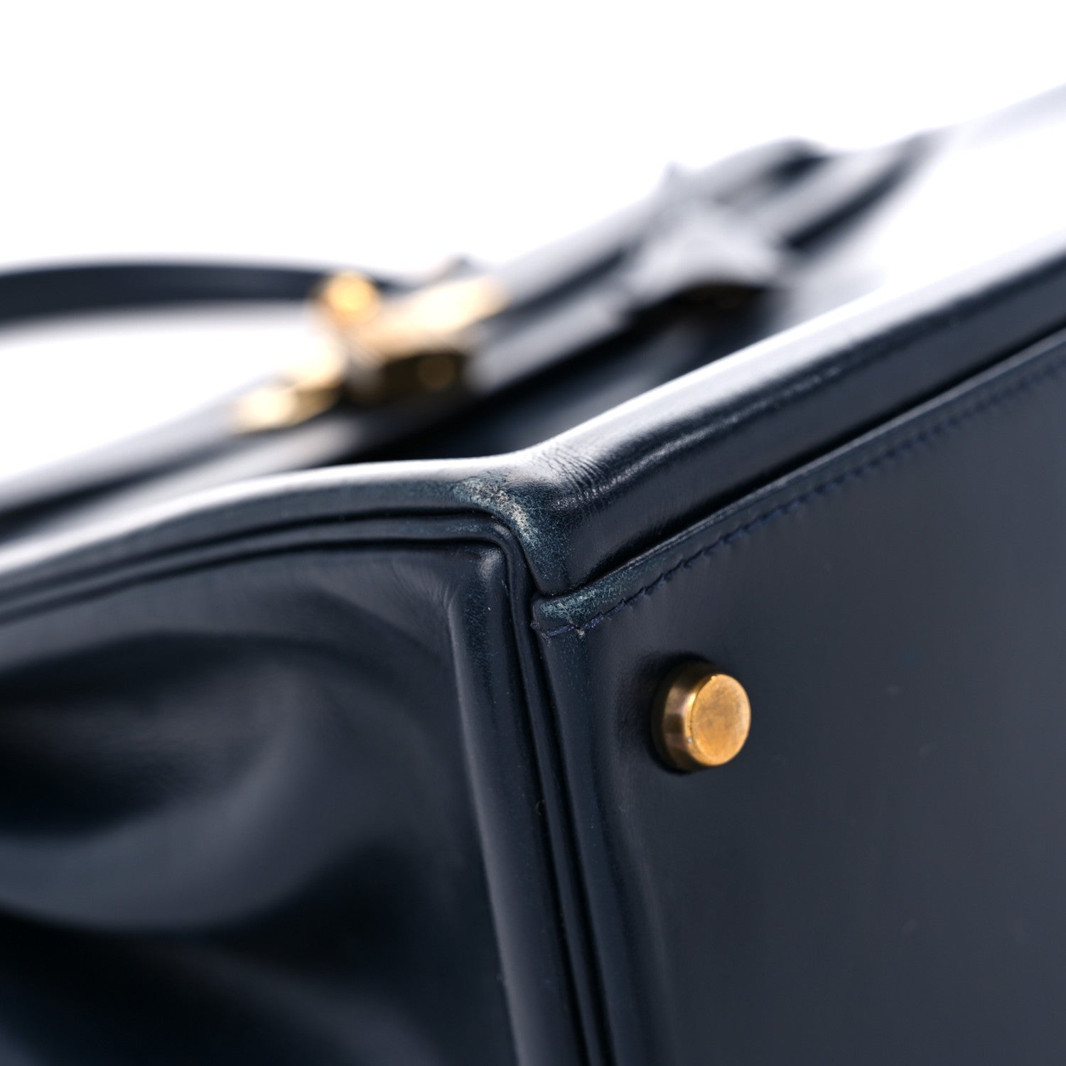 Hermes Box Kelly Retourne 35 Indigo 7 of 23