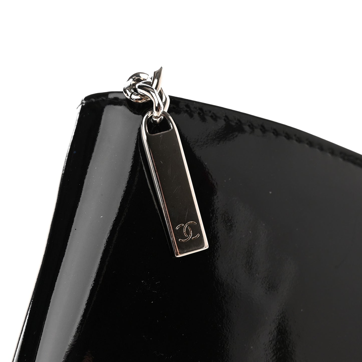 Patent Trousse Maquil Wallet Black