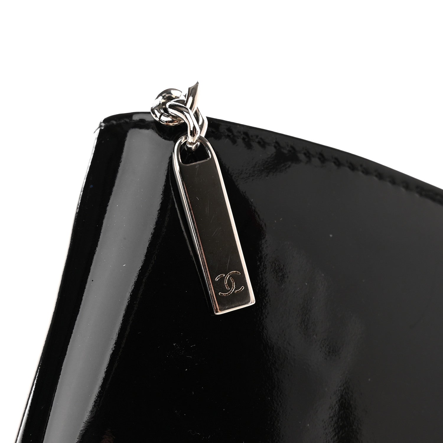 Chanel Patent Trousse Maquil Wallet Black 11 of 11