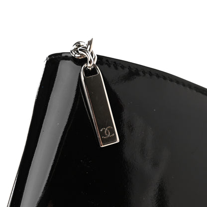 Chanel Patent Trousse Maquil Wallet Black 11 of 11