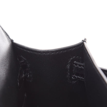 Hermes Shiny Alligator Mini Kelly Sellier 20 Black 17 of 37