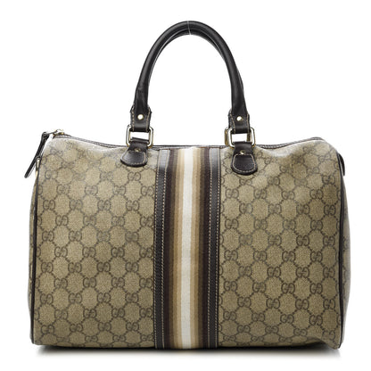 Gucci GG Plus Monogram Web Medium Joy Boston Dark Brown 1 of 11
