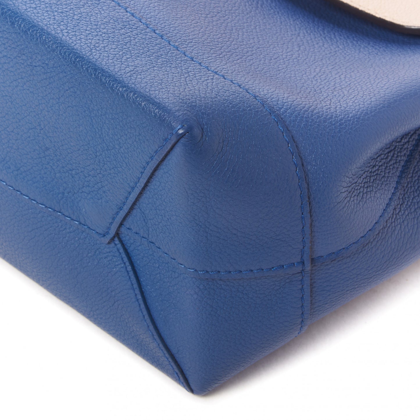 Calfskin Lockme Backpack Denim