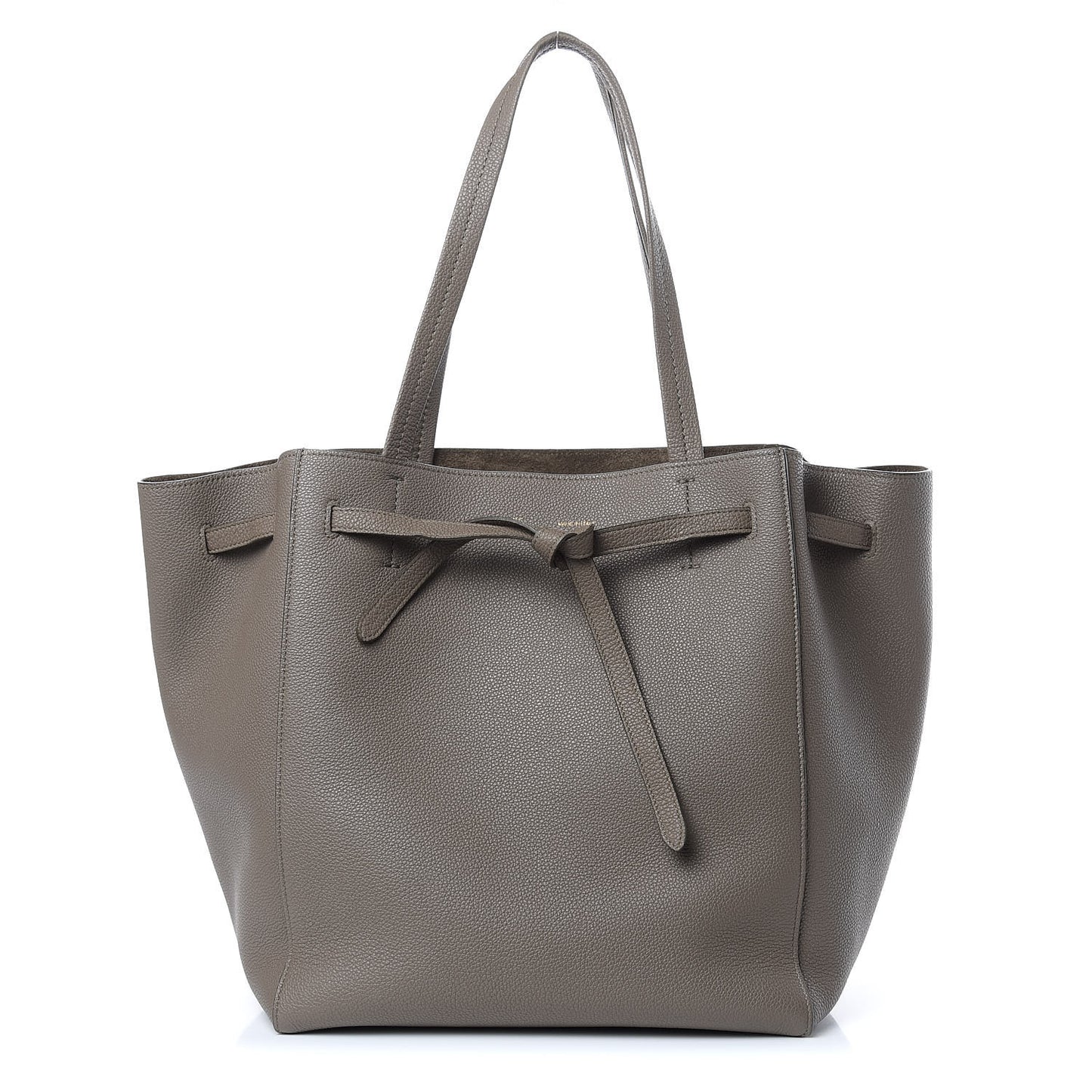 Soft Grained Calfskin Small Belt Cabas Phantom Taupe