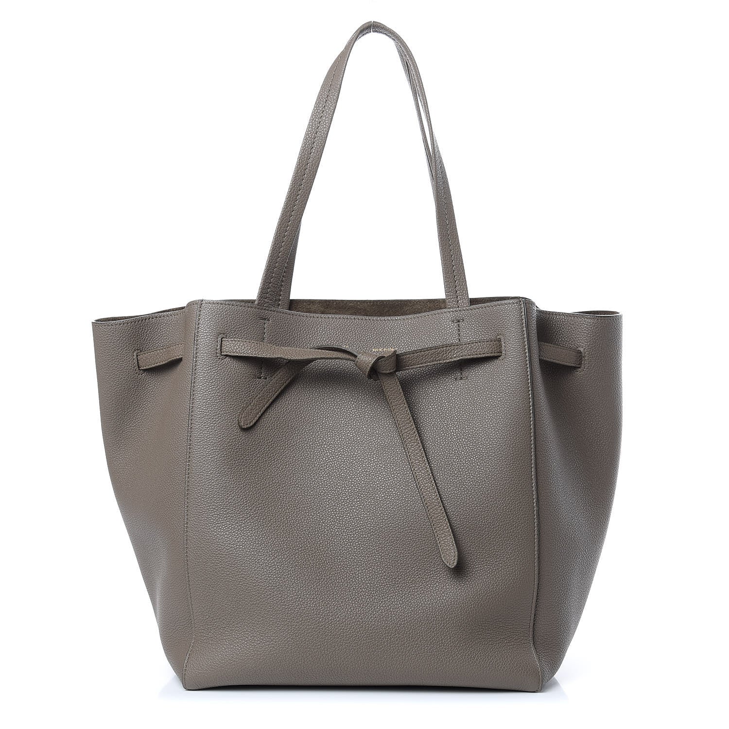 Celine Soft Grained Calfskin Small Belt Cabas Phantom Taupe 1 of 12