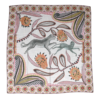 Hermes Cashmere Silk The Savana Dance Shawl 140 1 of 6