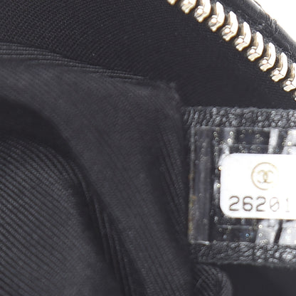 Chanel Lambskin Quilted Banane Waist Bag Fanny Pack Black 7 of 8