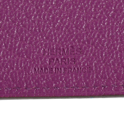 Hermes Chevre Mysore Tarmac PM Passport Holder Anemone 7 of 12