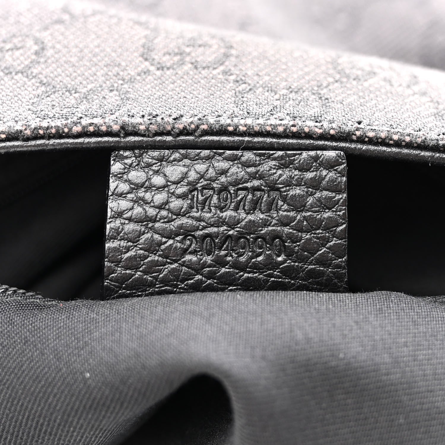 Gucci Monogram Calfskin Horsebit Classic Ring Hobo Black 6 of 10