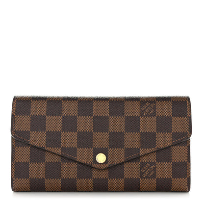 Louis Vuitton Damier Ebene Sarah Wallet NM 1 of 12
