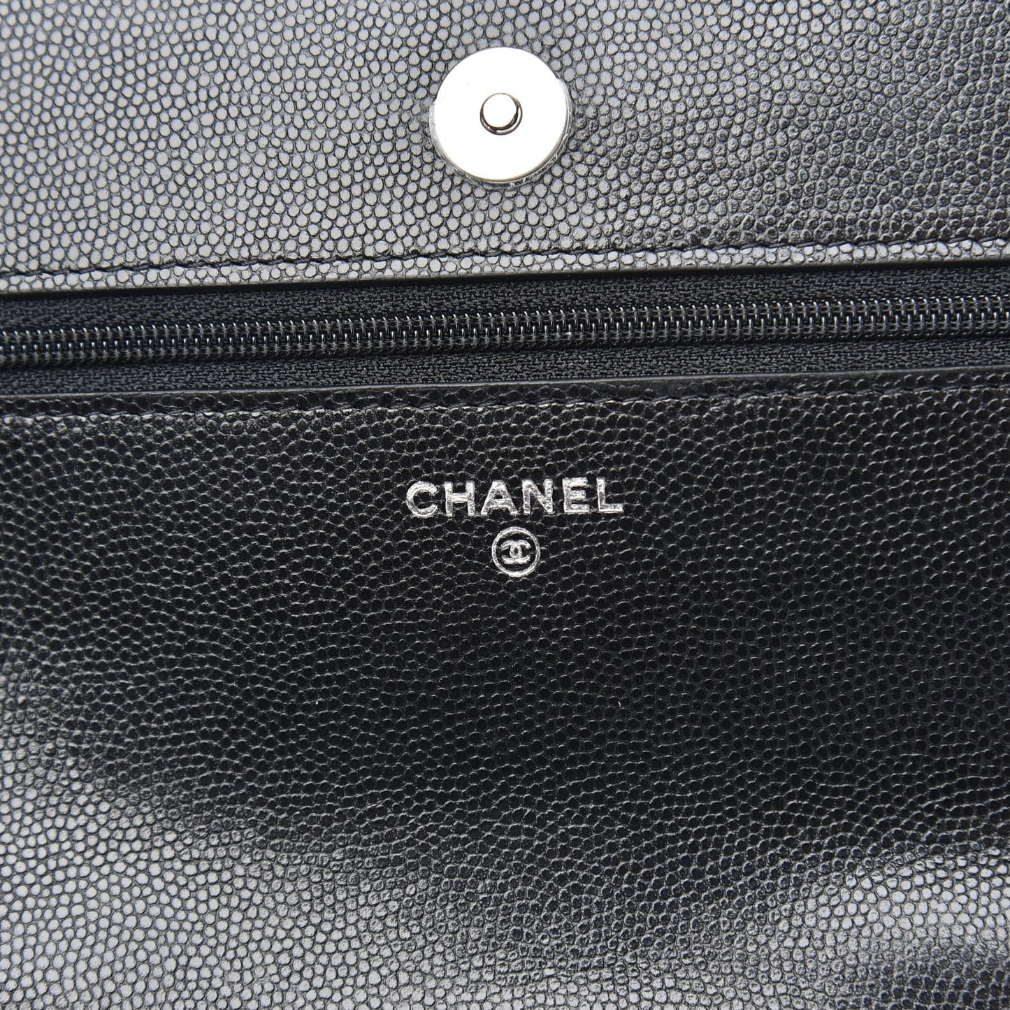 Caviar Quilted My Everything Wallet On Chain WOC Black