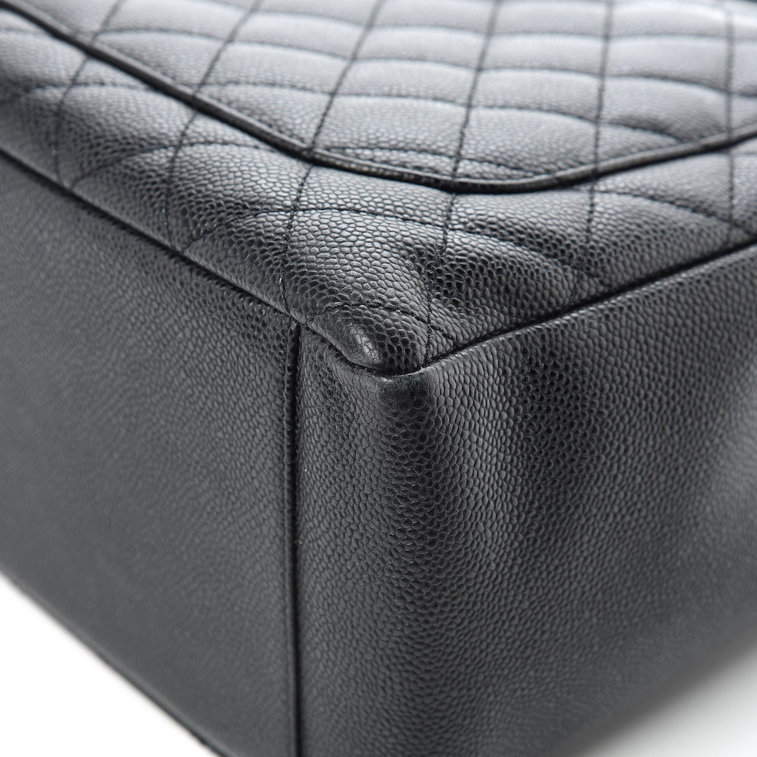 Chanel Caviar Quilted Grand Shopping Tote GST Black 14 of 15