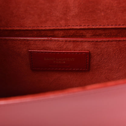Saint Laurent Patent Small Monogram Kate Satchel Red 6 of 9