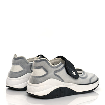 Chanel Mesh Lycra CC Sneakers 36.5 Black 4 of 7