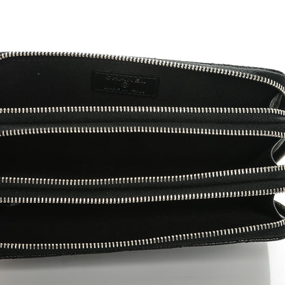 Chanel Caviar Quilted Large Zip Around Phone Holder Black 5 of 7