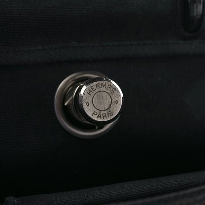 Hermes Toile Vache Calfskin Herbag 30 PM Backpack Black 6 of 11