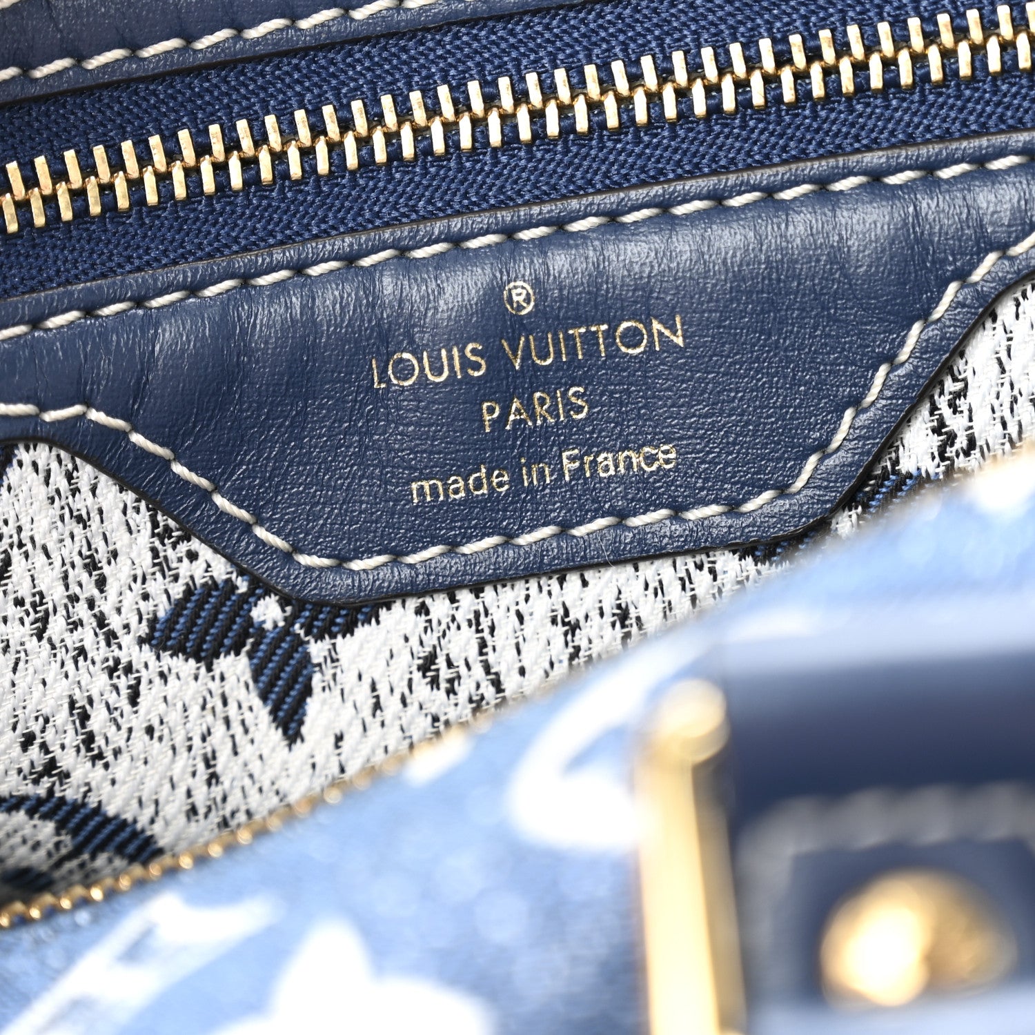 Louis Vuitton Monogram Jacquard Denim Speedy Bandouliere 25 Bleu 6 of 13