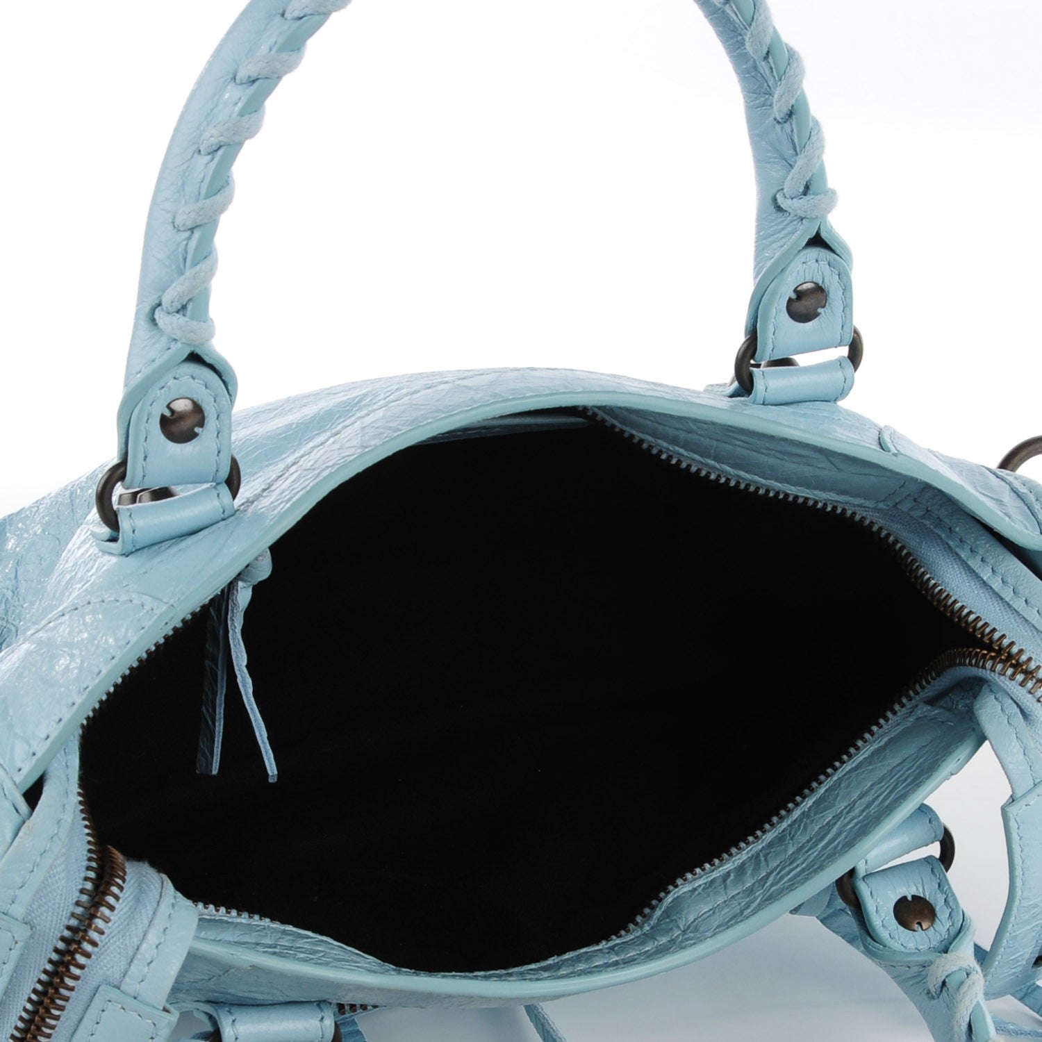 Balenciaga Agneau Classic Hardware Mini City Bleu Dragee 8 of 12