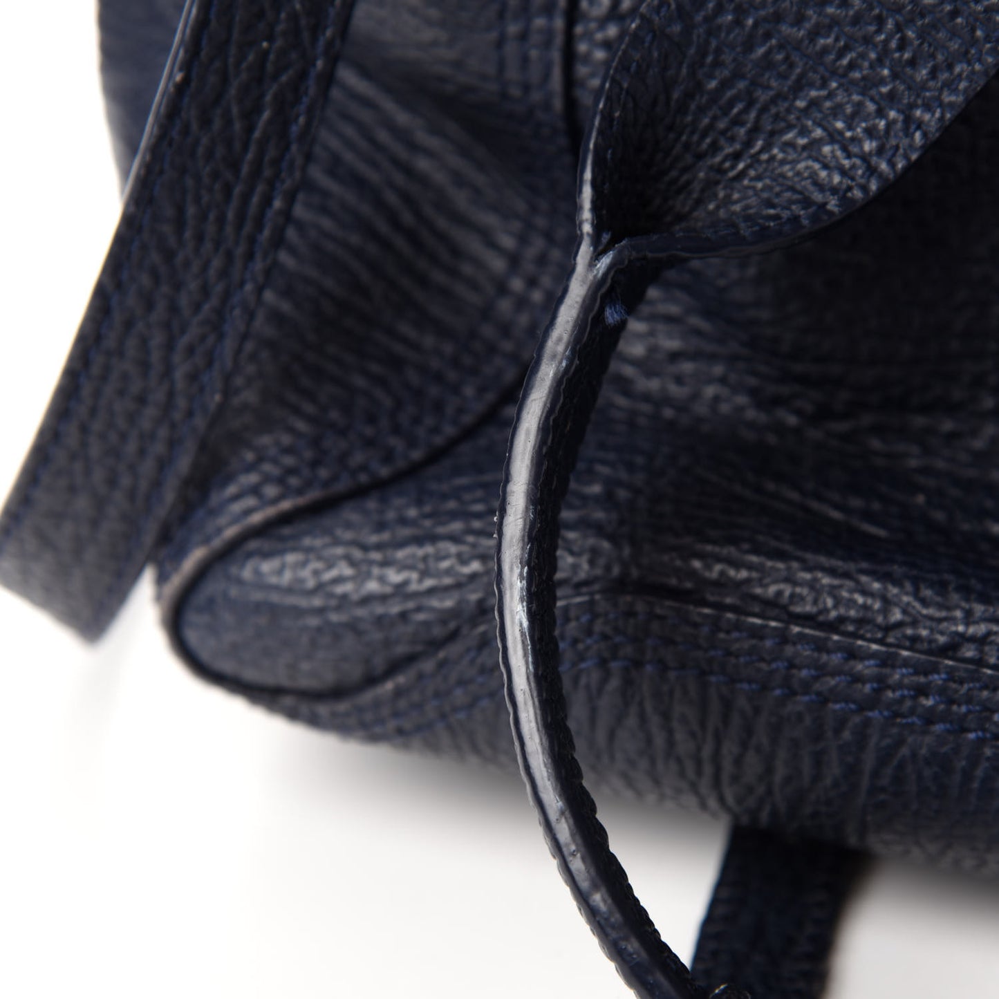 Textured Calfskin Large Pashli Satchel Ink