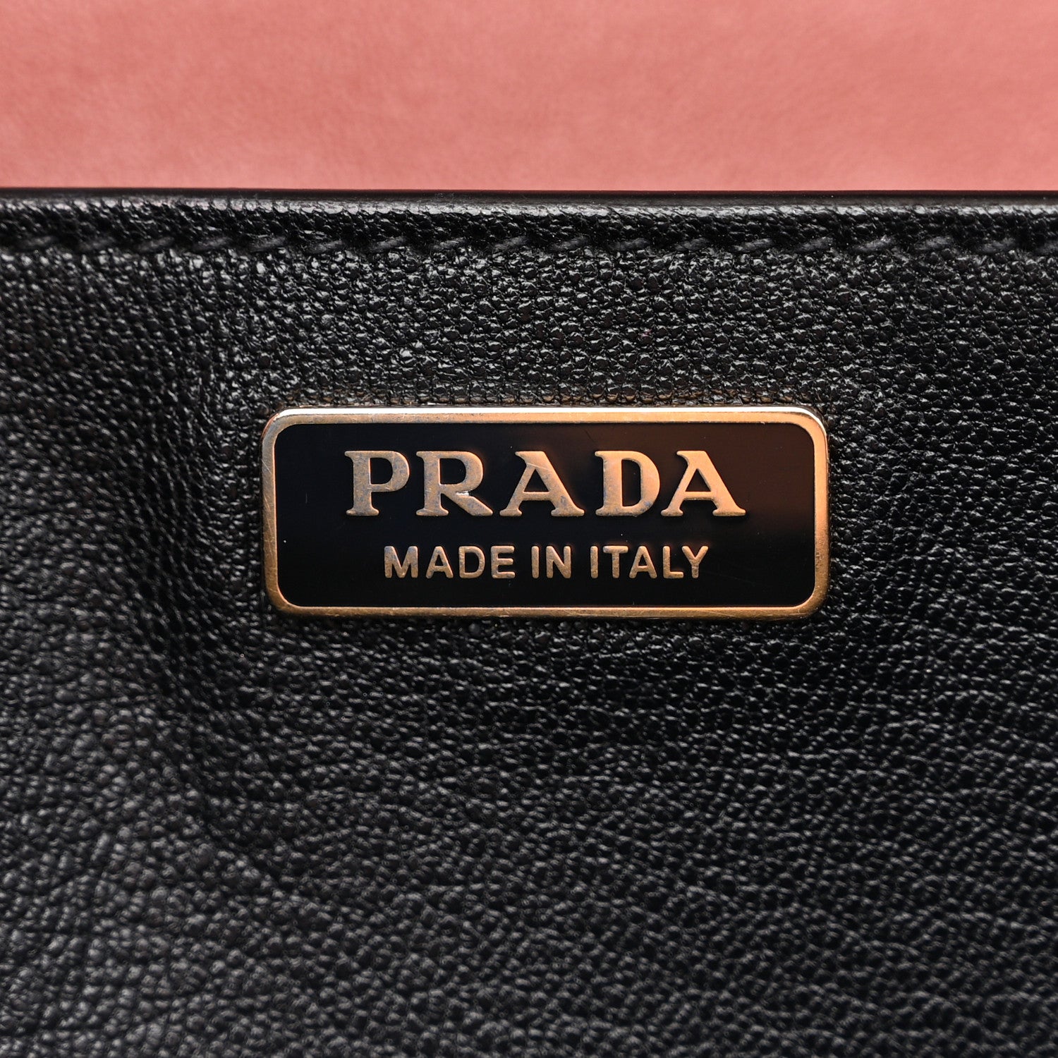 Prada City Calfskin Saffiano Cahier Bag Cotto Black 6 of 12