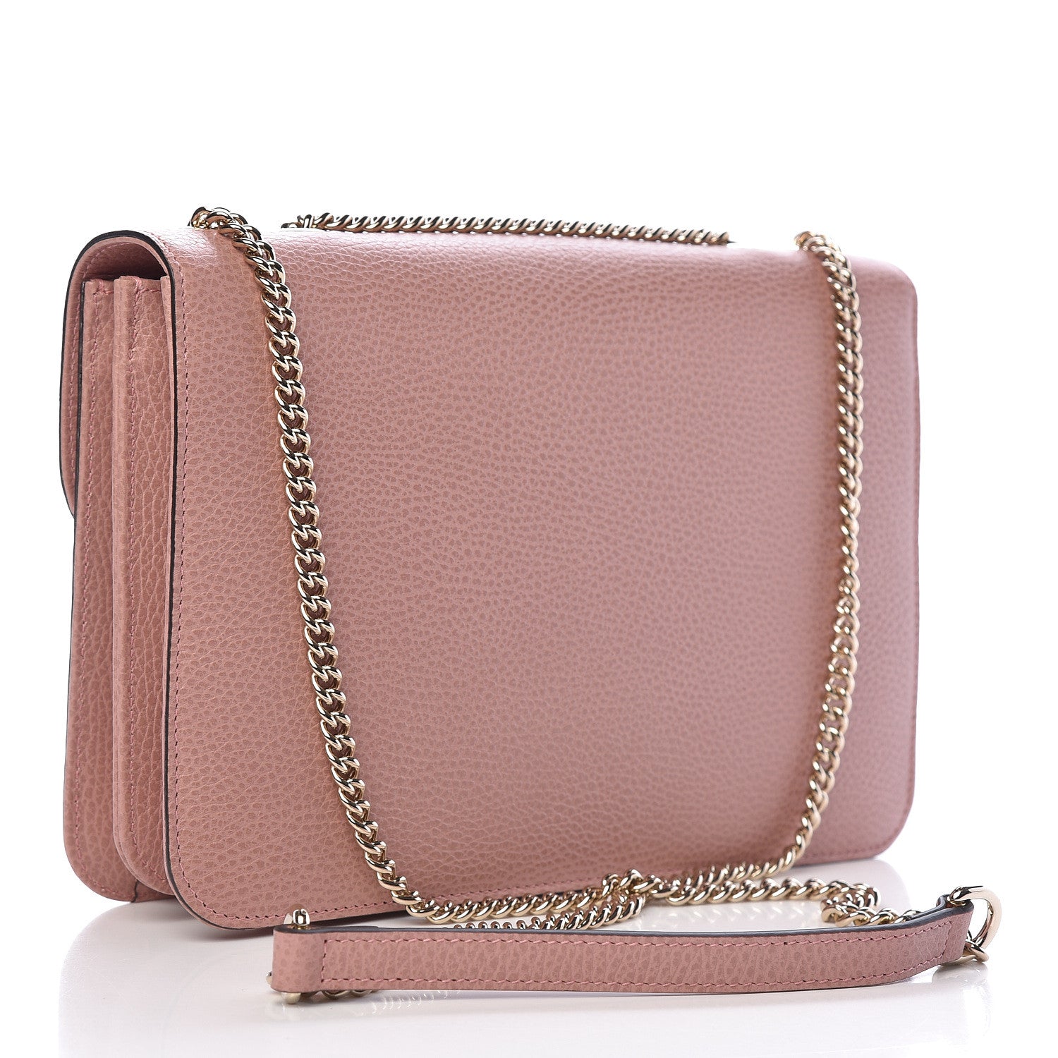 Gucci Dollar Calfskin Interlocking G Shoulder Bag Soft Pink 3 of 10