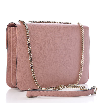Gucci Dollar Calfskin Interlocking G Shoulder Bag Soft Pink 3 of 10