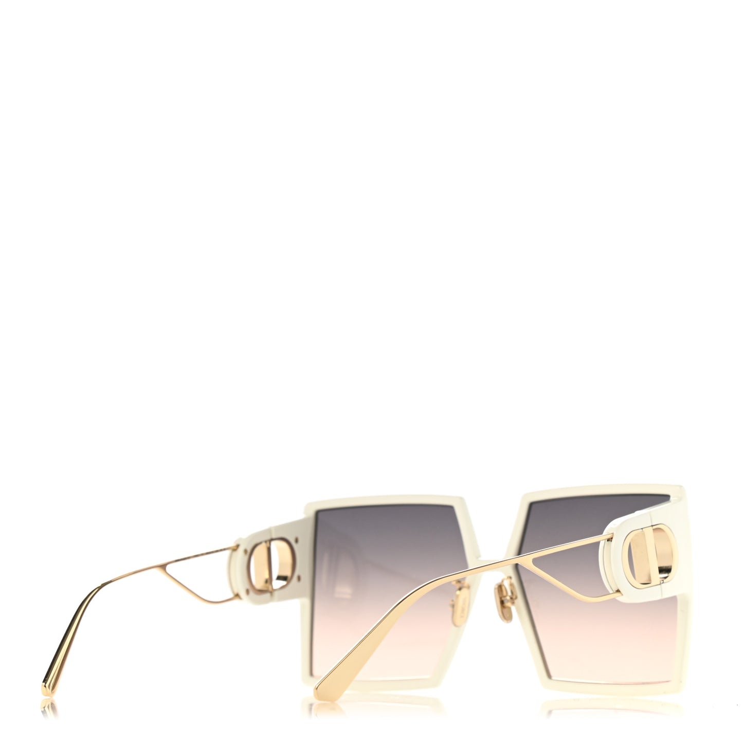 Square 30 Montaigne Sunglasses White